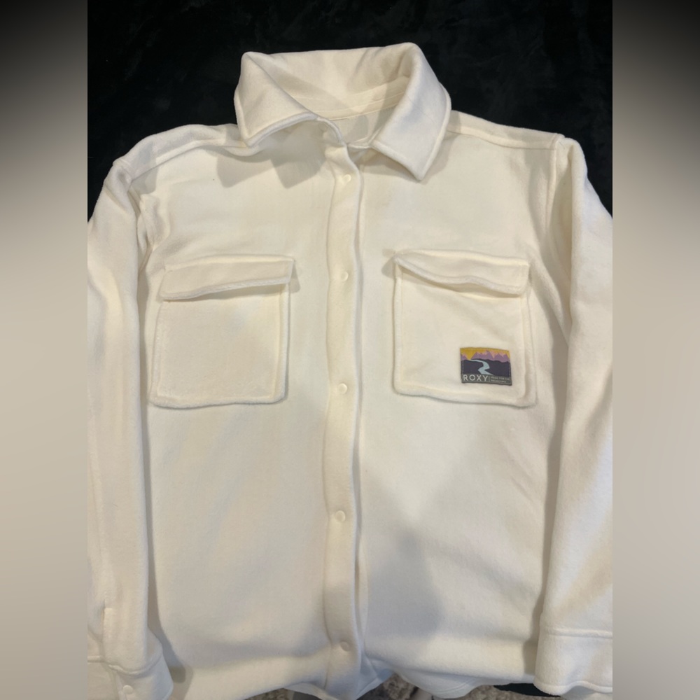 Roxy fleece button up